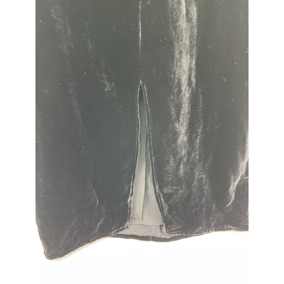 For Love and Lemons Collette Plunging V Black Velvet Dress Size XS - Picture 3 of 9